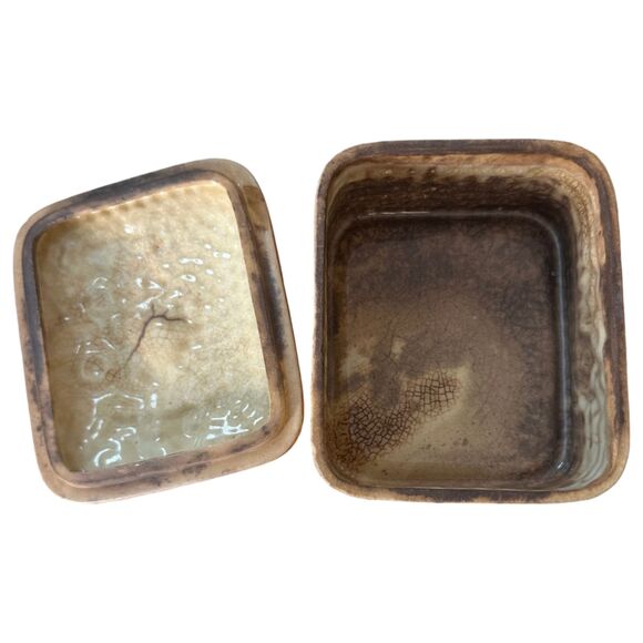 Vintage Ceramic Flower Floral Trinket Box - Picture 2 of 7